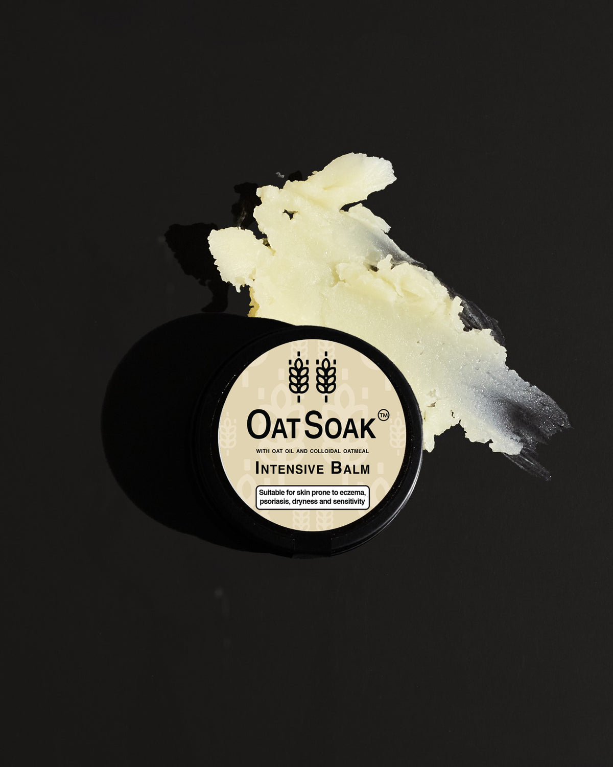 OatSoak - Intensive Balm Suitable for skin prone to eczema, psoriasis, dryness and sensitivity. With oat oil and colloidal oatmeal