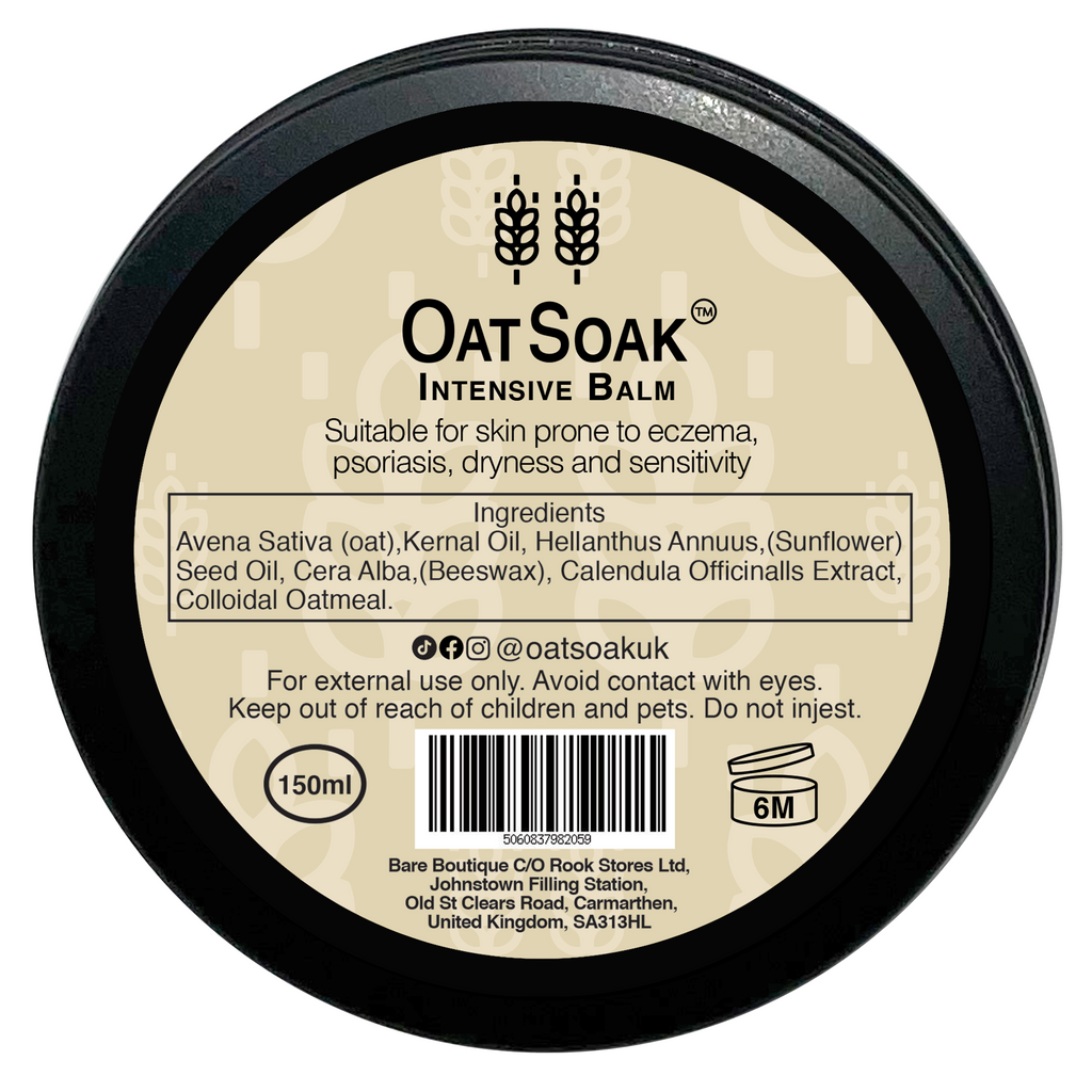 OatSoak - Intensive Balm Suitable for skin prone to eczema, psoriasis, dryness and sensitivity. With oat oil and colloidal oatmeal