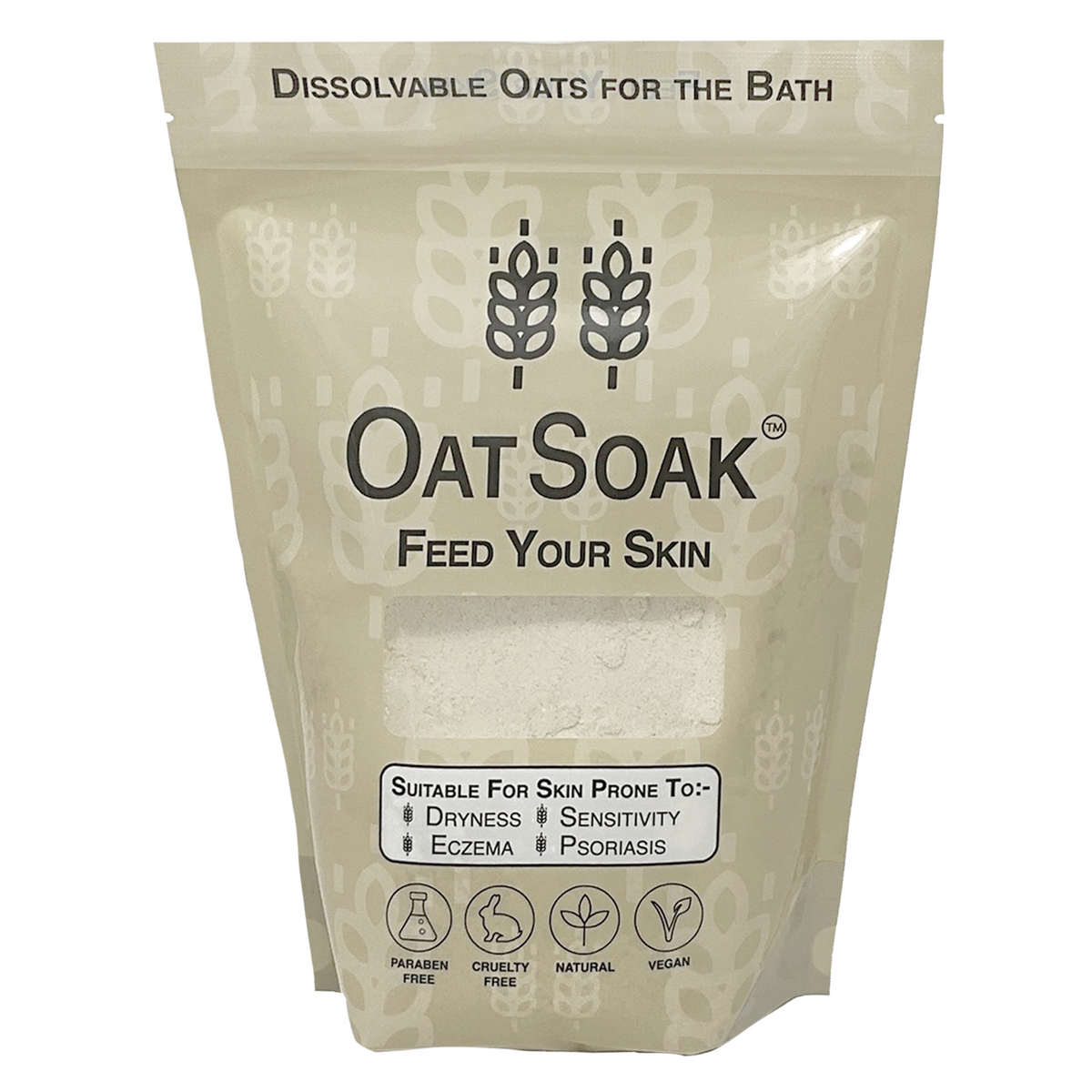 Oatsoak - Oats for the bath. Sooths skin prone to eczema, psoriasis, dryness, sensitivity and chickenpox 