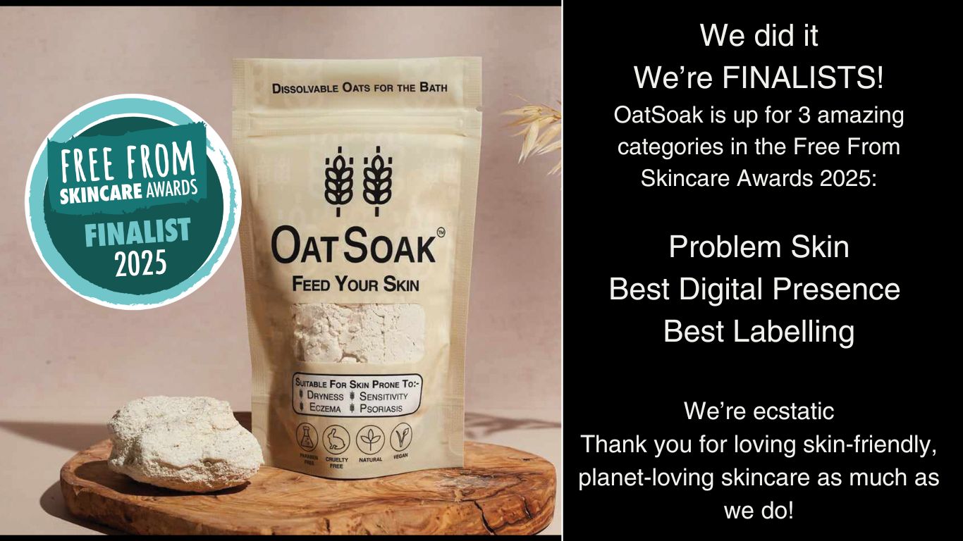 OatSoak, Finalists in the free from skincare awards 2025
