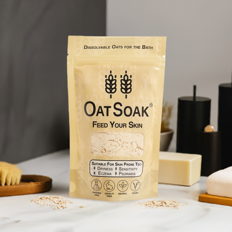 Oatsoak - Oats for the bath. Sooths skin prone to eczema, psoriasis, dryness, sensitivity and chickenpox 
