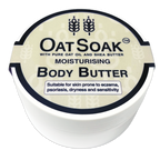 natural body butter, body butter for sensitive skin, eczema safe moisturiser, psoriasis skincare, oat oil body cream, shea butter body butter, fragrance-free moisturiser, natural skincare for eczema, dry skin body butter, hydrating body cream, gentle body butter for sensitive skin.

